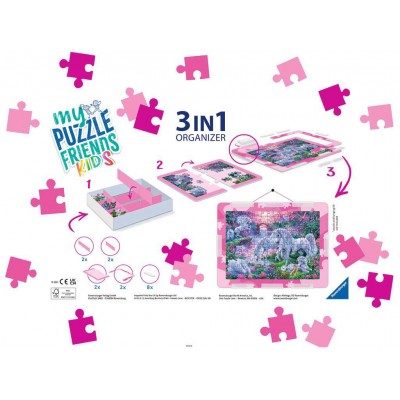 Puzzle Ravensburger-13275 3 in 1 Organizer  - 100 - 300 XXL Teile - Pink