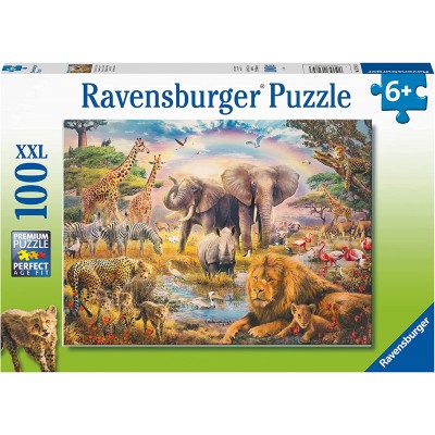Puzzle Ravensburger-13284 XXL Teile - Afrikanische Savanne