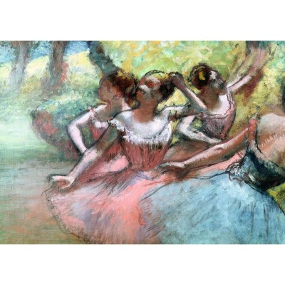 Puzzle Ravensburger-14847 Degas Edgar - Ballerinas auf der Bühne