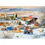 Puzzle  Ravensburger-16478 Winter on the Farm