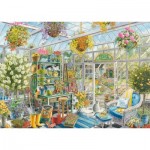 Puzzle  Ravensburger-16786 XXL Teile - Blooming Greenhouse