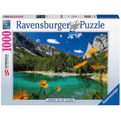 Puzzle Ravensburger-16869 Grüner See bei Tragöss