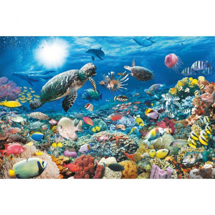 Puzzle Ravensburger-17426 Leben im Korallenriff 