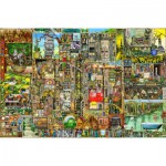 Puzzle  Ravensburger-17430 Colin Thompson: Skurrile Stadt