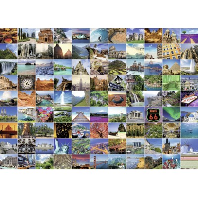 Puzzle Ravensburger-19371 99 Beautiful Places on Earth