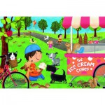   Riesen-Bodenpuzzle - Dogs Love Ice Cream