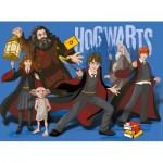 Puzzle   XXL Teile - Hogwarts Cartoon