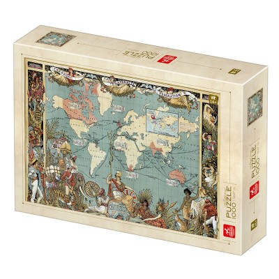 Puzzle Deico-Games-77561 Vintage Map