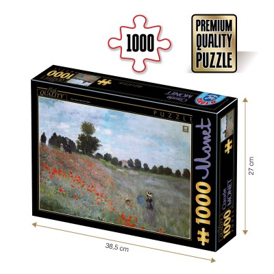 Puzzle Dtoys-67548 Monet: Das Mohnfeld