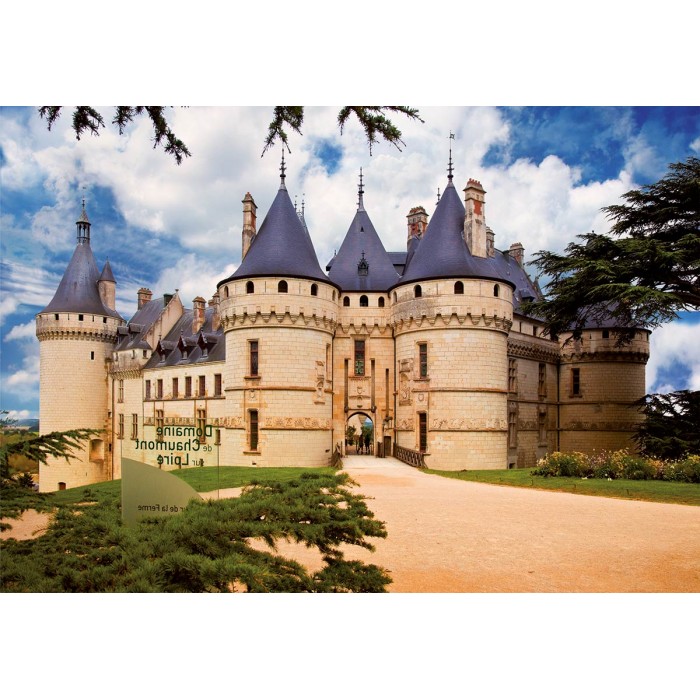 Puzzle DToys-69542 Französisches Schloss: Château de Chaumont