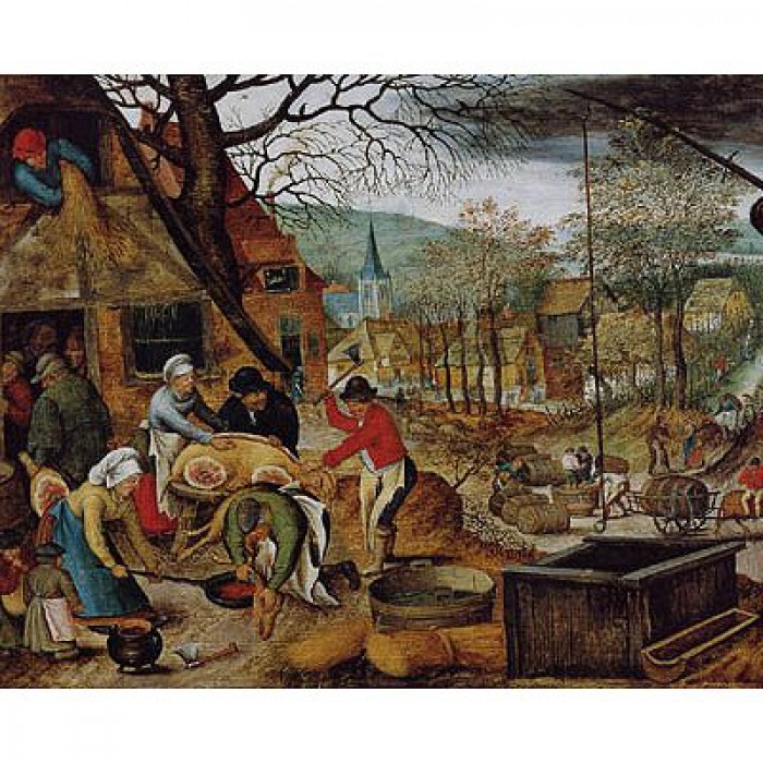 Puzzle  DToys-70012 Brueghel: Herbst