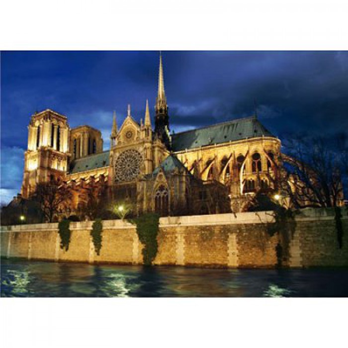 Bei Nacht - Frankreich, Paris: Notre Dame de Paris
