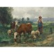 Julien Dupré: A Shepherdess with her Flock