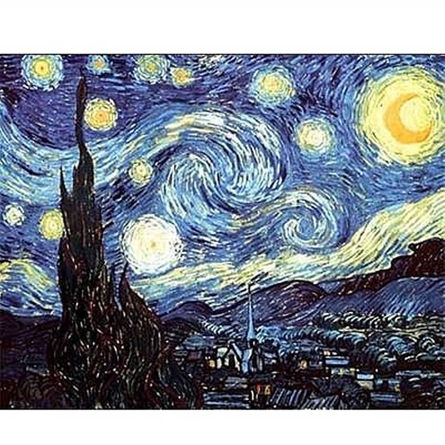 Vincent Van Gogh Puzzle 1000 Teile, Sternennacht 