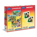   3 Puzzles + Memo - Mickey