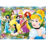  Clementoni-20147 Jewels Puzzle - Disney Princess