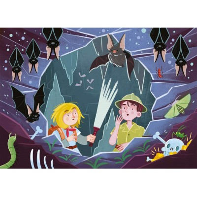 Clementoni-24763 2 Puzzles - Looking For Adventure