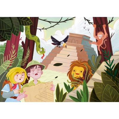 Clementoni-24763 2 Puzzles - Looking For Adventure