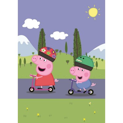 Clementoni-24783 2 Puzzles - Peppa Pig