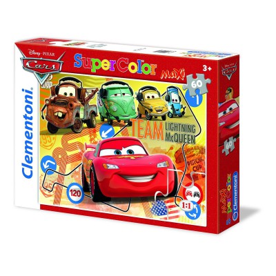 Clementoni-26739 Maxi Puzzle Cars
