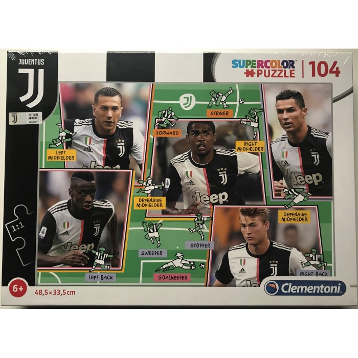 Clementoni-27131 Supercolor Puzzle Juventus