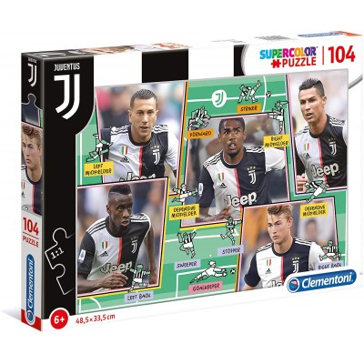 Clementoni-27131 Supercolor Puzzle Juventus