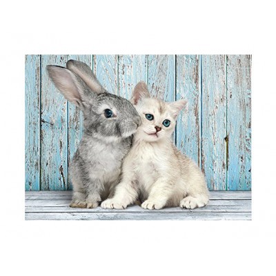 Puzzle Clementoni-35539 Cat and Bunny