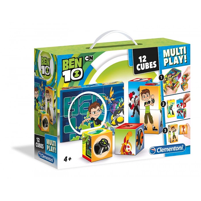 Clementoni-41507 Würfelpuzzle - Ben 10