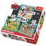 Puzzle   3 in 1 - Mickey Mouse with friends