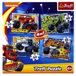   4 Puzzles - Blaze and the Monster Machines