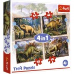   4 Puzzles - Interesting Dinosaurs