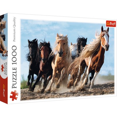 Puzzle Trefl-10446 Galopping Horses