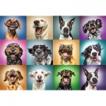 Puzzle  Trefl-10462 Funny Dog Portraits
