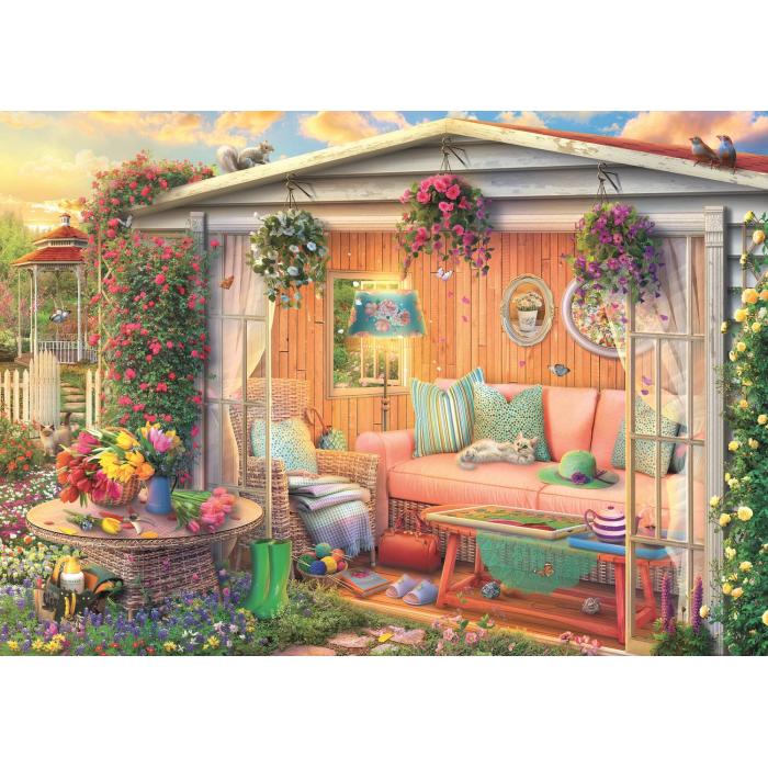 Puzzle  Trefl-10801 Tea Time: Mein Lieblingsort