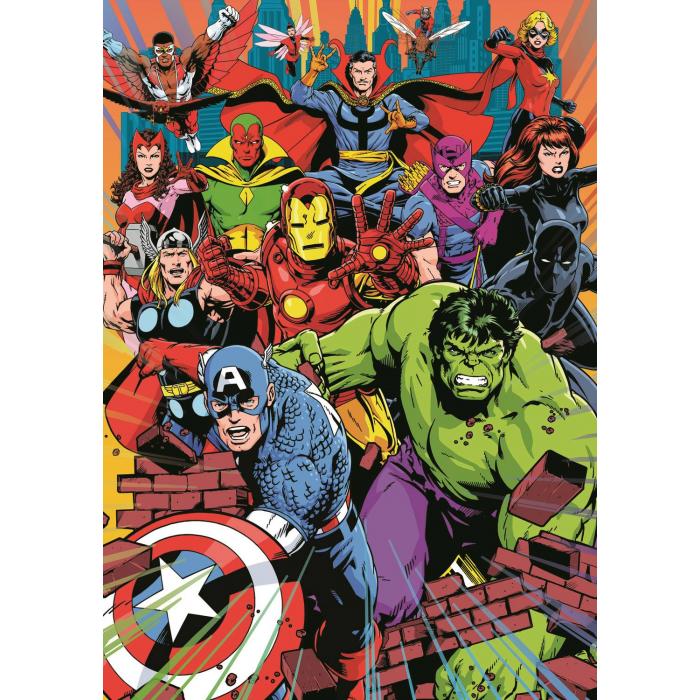 Puzzle  Trefl-10881 Marvel Helden