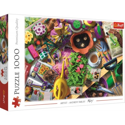 Puzzle Trefl-10927 Den Garten Aufräumen