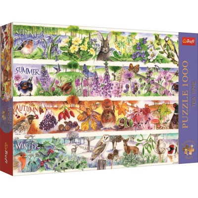Puzzle Trefl-12078 Tea Time: Vier Jahreszeiten