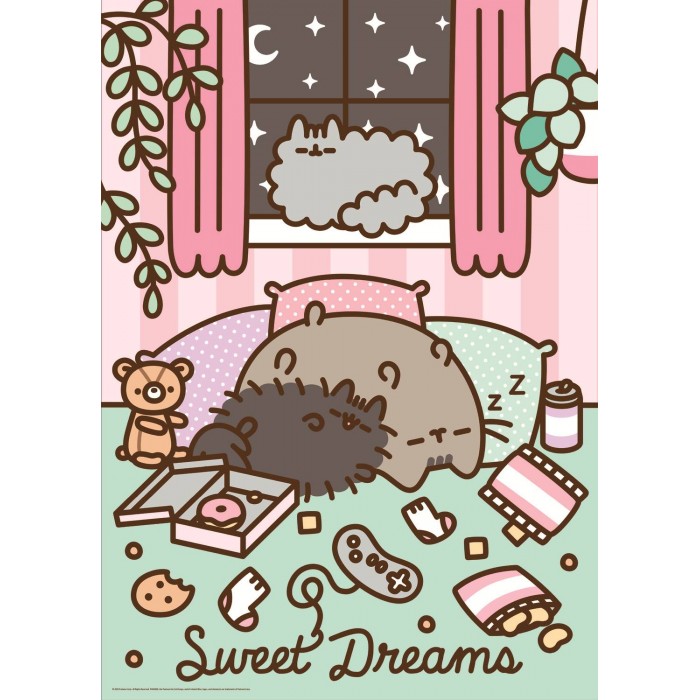 Puzzle  Trefl-12080 Pusheen - Fluid World Pusheen