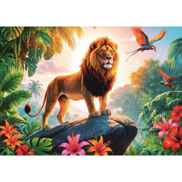 Puzzle  Trefl-13329 König Des Dschungels