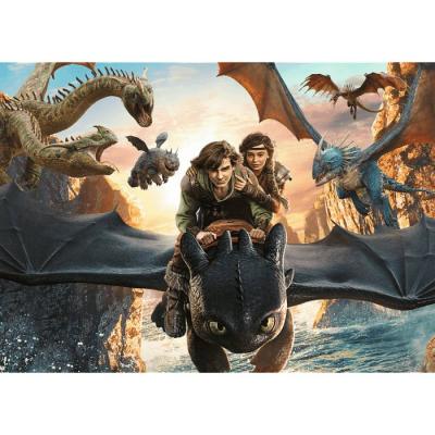 Puzzle Trefl-13348 Ohnezahn & Freunde - Drachen