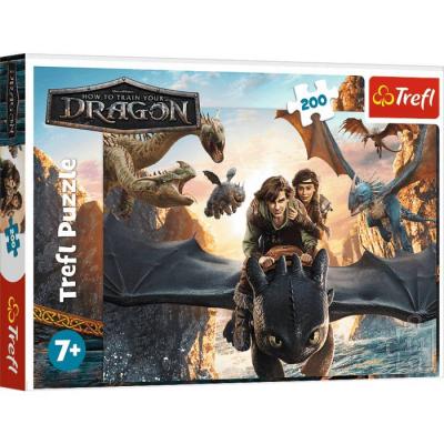 Puzzle Trefl-13348 Ohnezahn & Freunde - Drachen