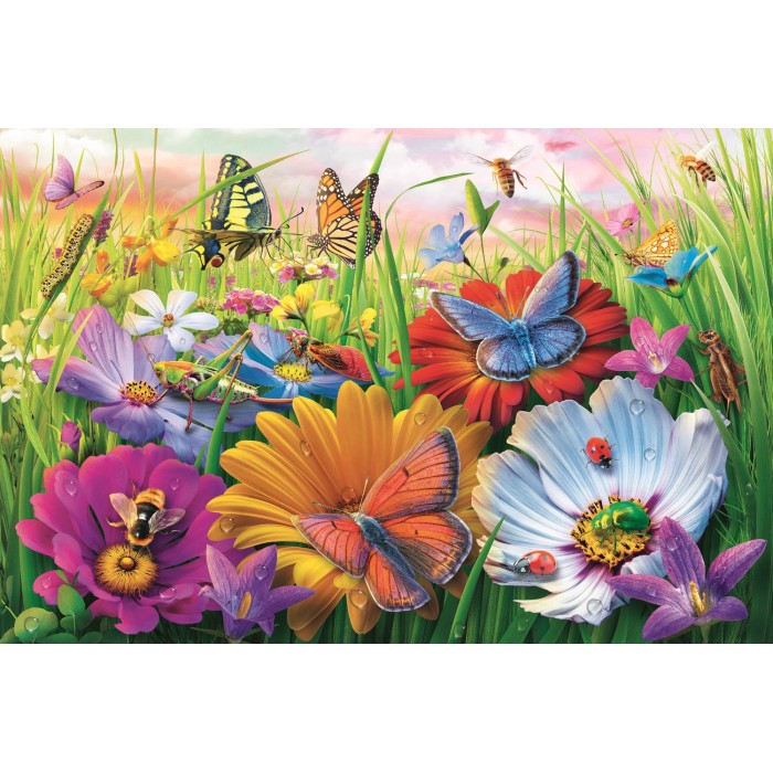 Puzzle  Trefl-23103 Easy Piece - Insekten Auf Der Wiese