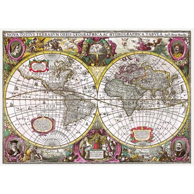 Puzzle Trefl-27095 A New Land and Water Map of the Entire Earth, 1630