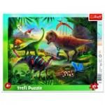  Trefl-31343 Rahmenpuzzle - Dinosaurien