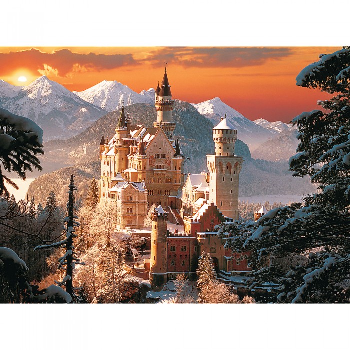  Trefl-33025 Jigsaw Puzzle - 3000 Pieces - Neuschwanstein Castle in the Wintertime