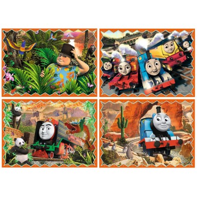 Trefl-34354 4 Puzzles - Thomas and Friends