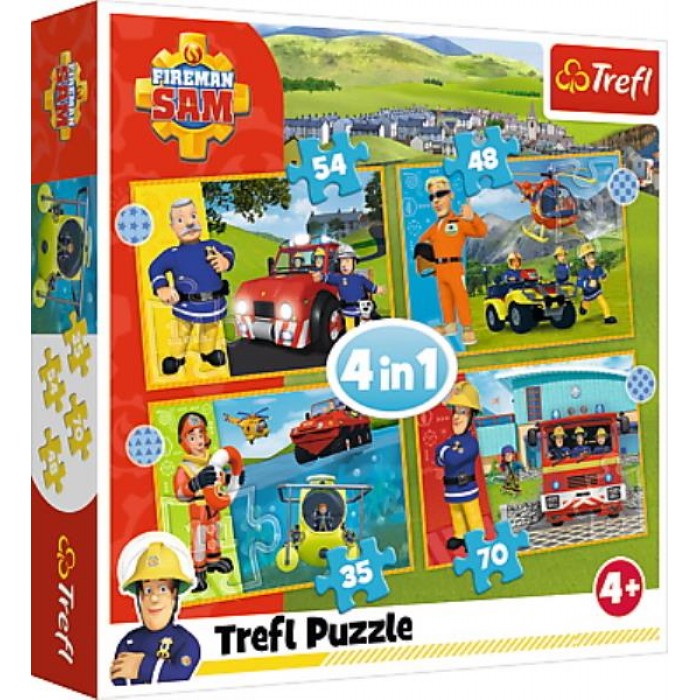 4 Puzzles - Fireman Sam