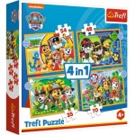  Trefl-34395 4 Puzzles - Paw Patrol