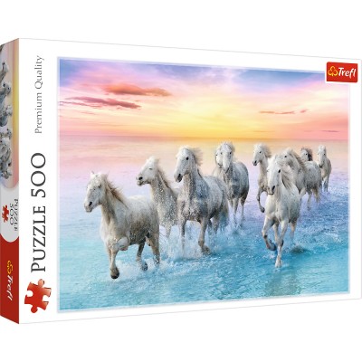 Puzzle Trefl-37289 Galloping White Horses