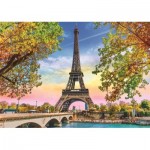 Puzzle  Trefl-37330 Romantisches Paris